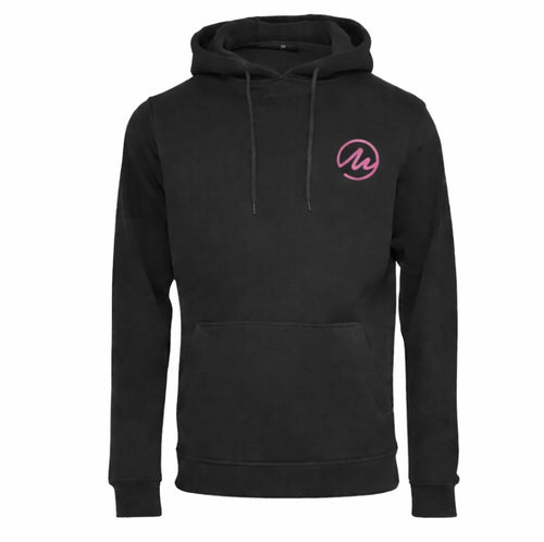 Hoodie black take your time pink