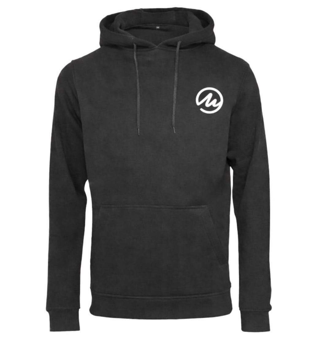 Hoodie black take your time white