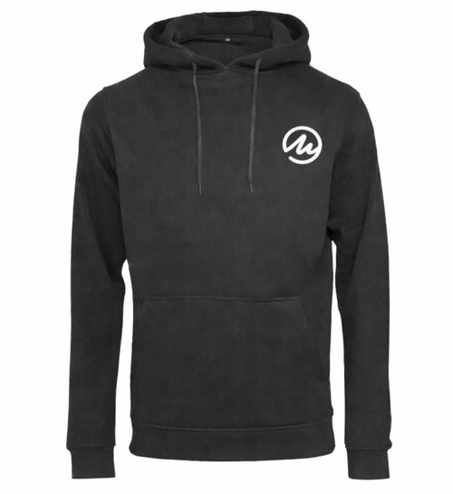 Hoodie black take your time white
