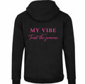 Trust the process hoodie black/pink