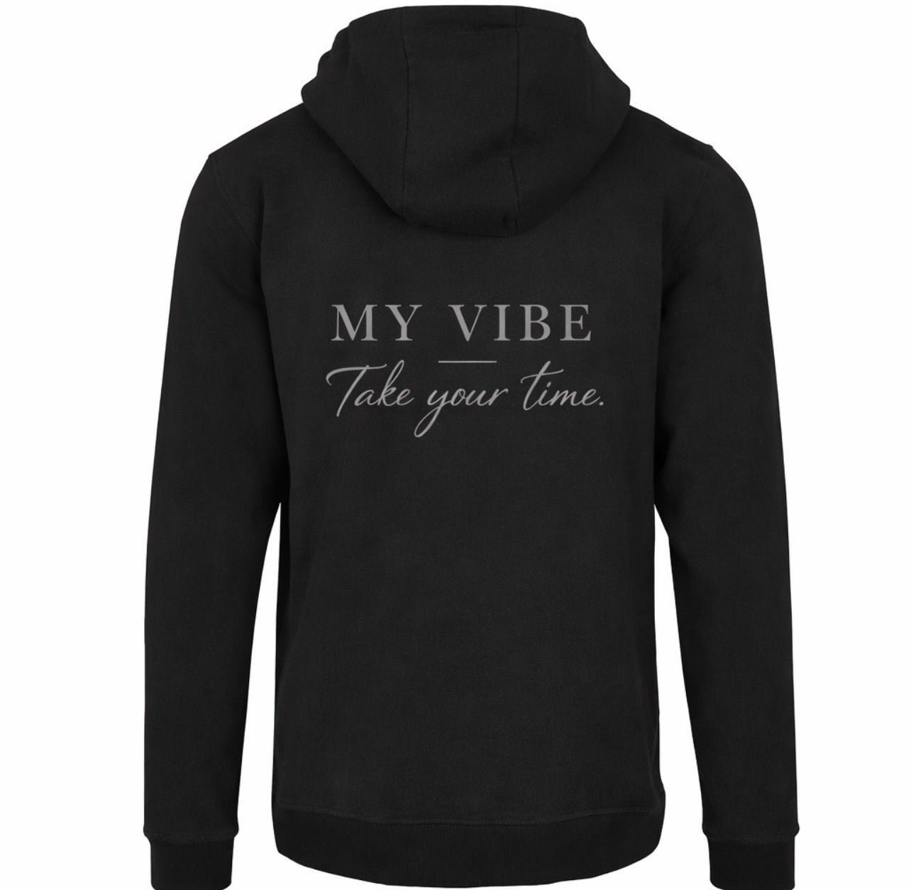 Take your time hoodie black/grey