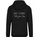 Hoodie black take your time white