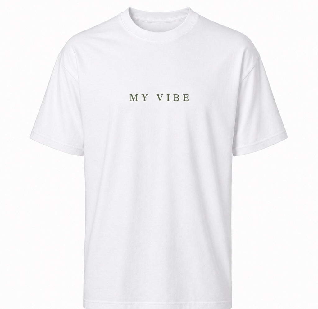 This is me Trust the process oversized tee white green