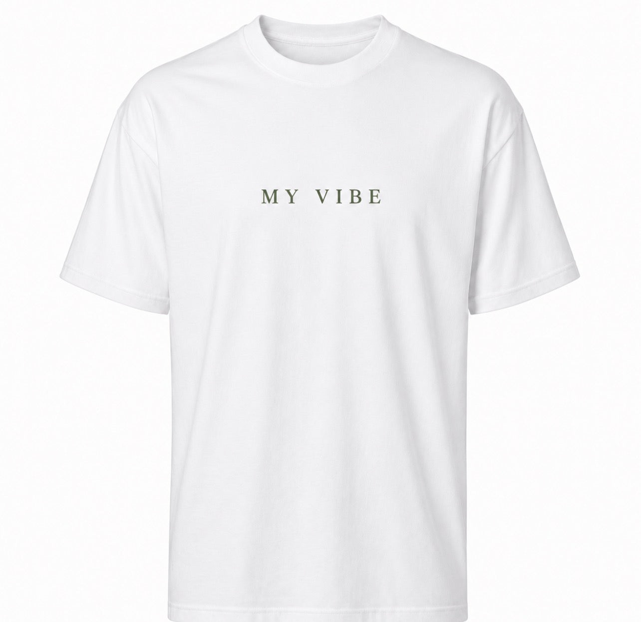 This is me Trust the process oversized tee white green