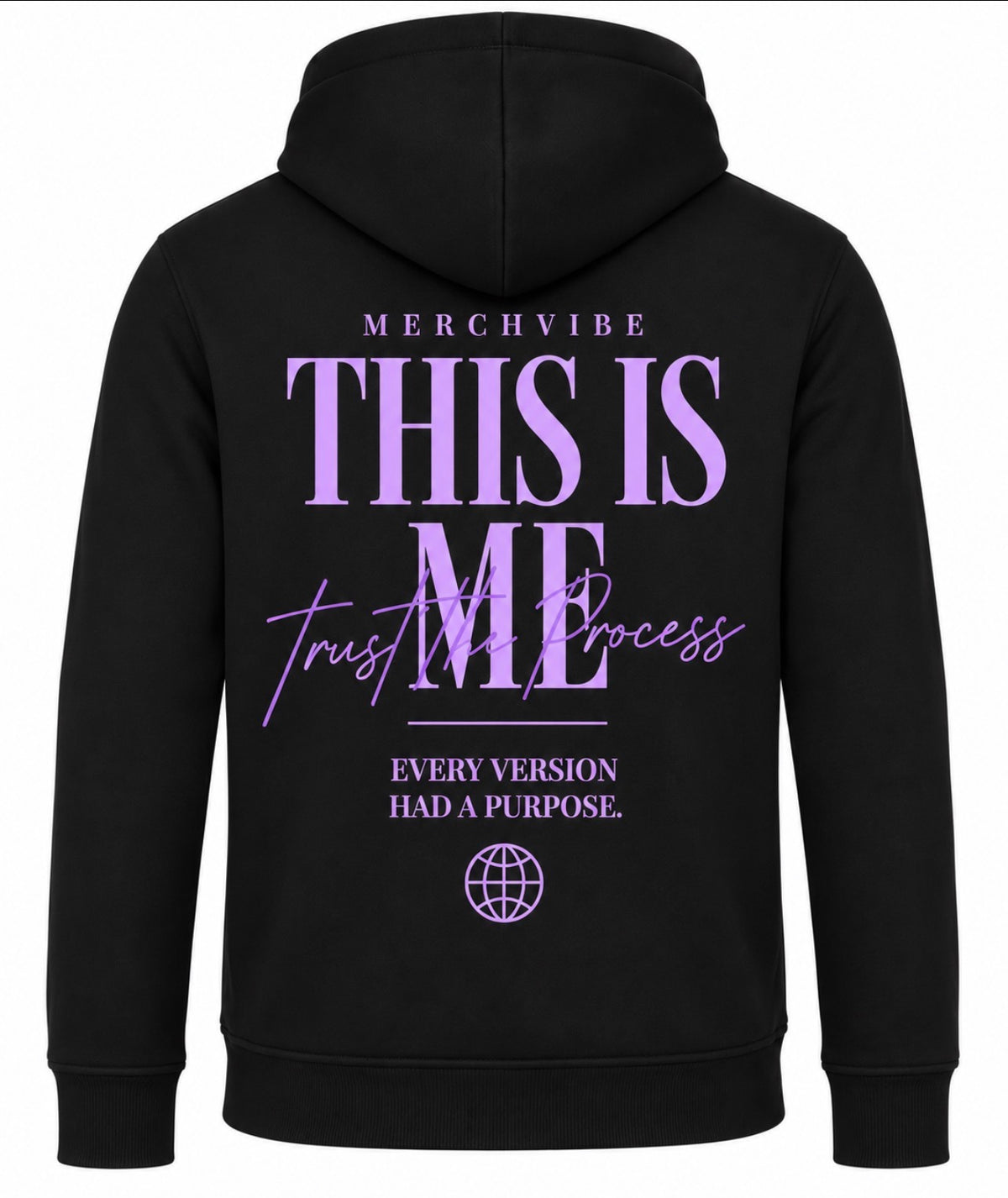 This is me hoodie purple