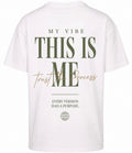 This is me oversized tee white green