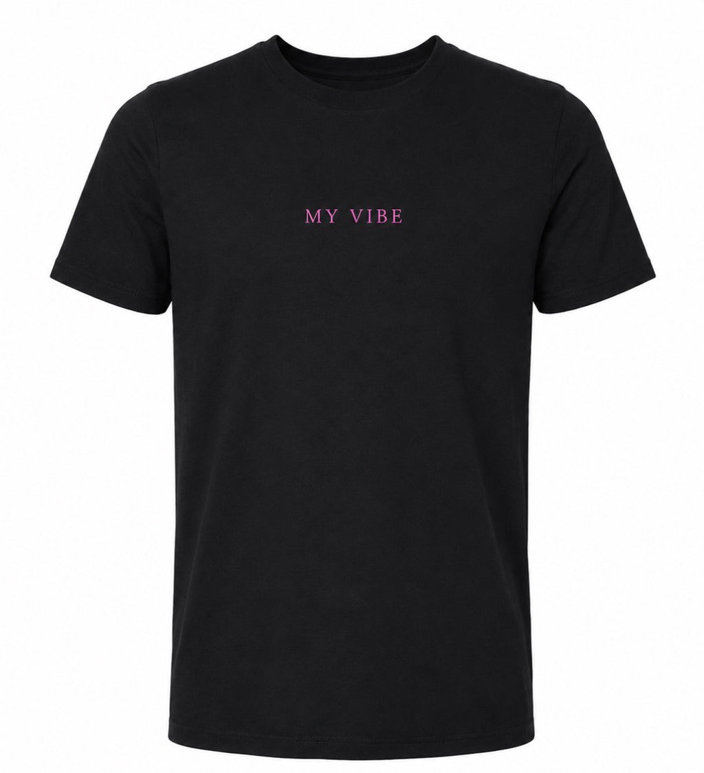 Trust the process overzised tee black/pink front my vibe