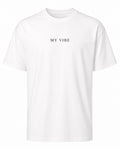 Trust the process oversized tee white/black front my vibe