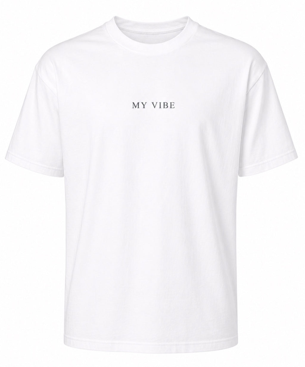 Trust the process overzised tee white/grey front my vibe