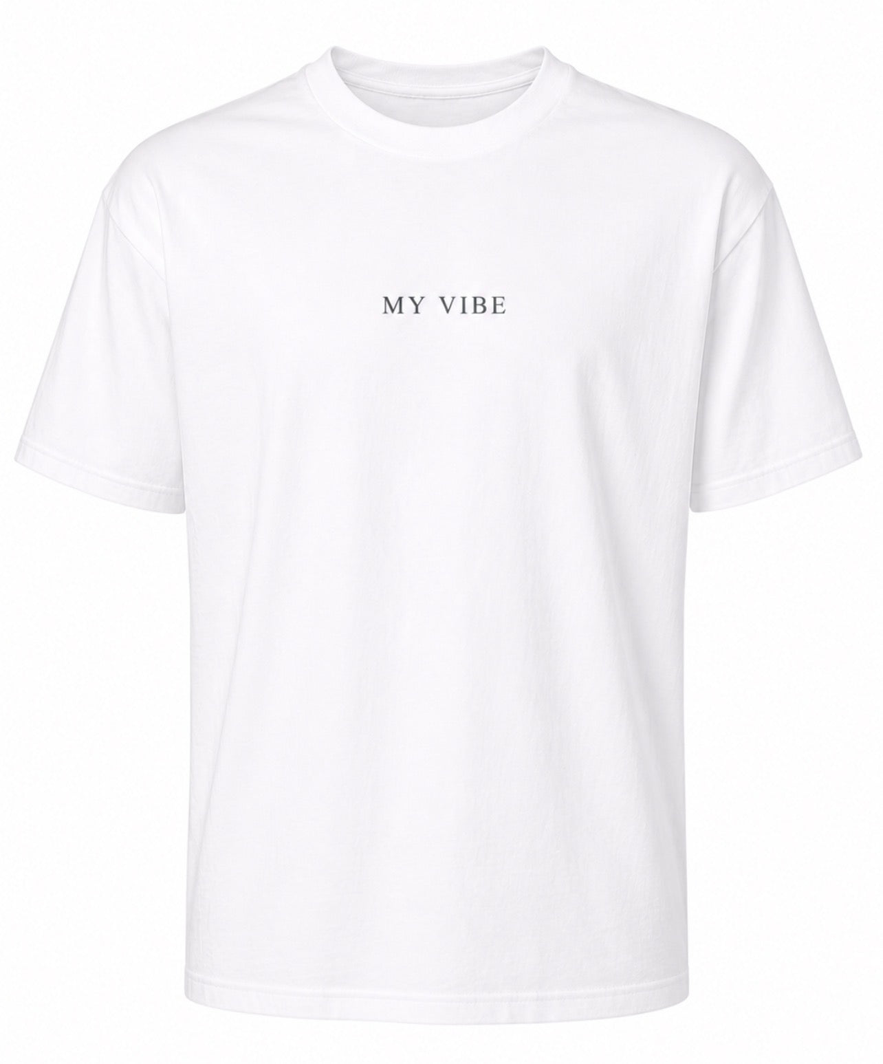 Trust the process overzised tee white/grey front my vibe