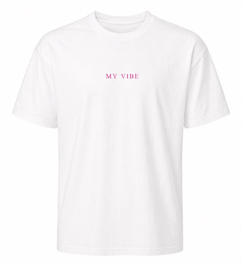 Flower Trust the process oversized tee white/pink