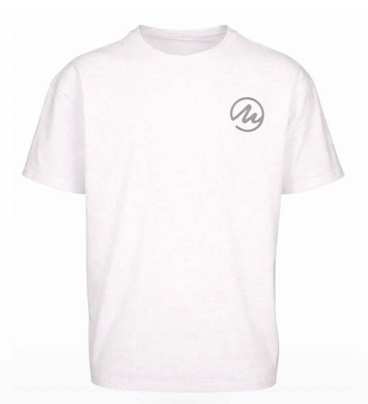 Trust the process overzised tee white/grey